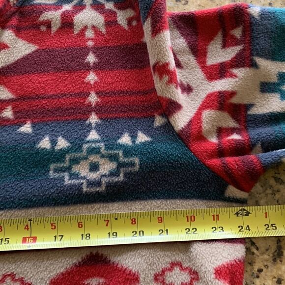 Vintage Jane Ashley Women’s 1X Southwestern Hiking Fleece sweatshirt Aztec Boho‎ - Picture 8 of 8